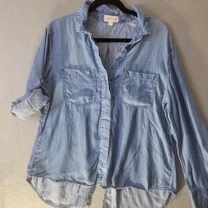 Cloth & Stone Sky Blue Denim Shirt